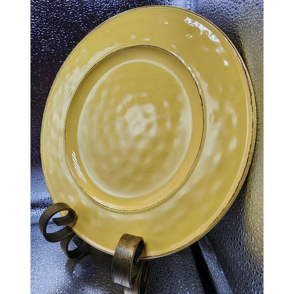 Pier 1 Martillo Mango Stoneware Dinner Plates (Set Of 4) READ!!!!!!!